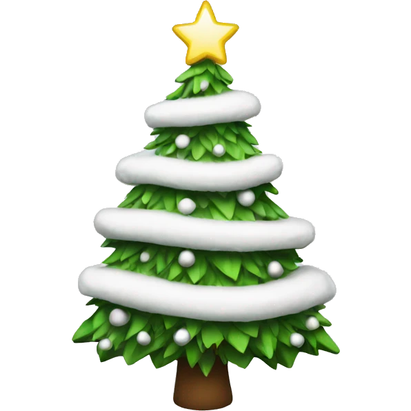 White Christmas tree emoji
