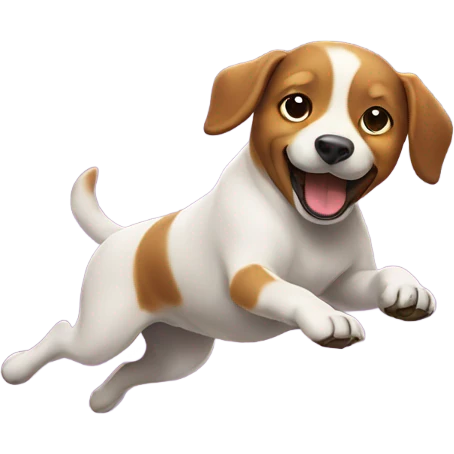 Dog doing backflip emoji