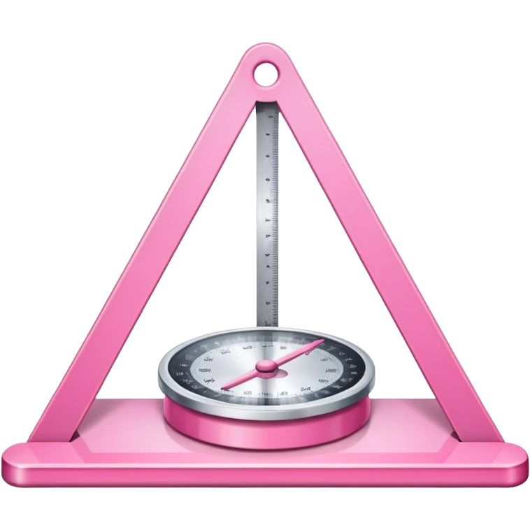 mac os icon Architect's scale, protractor, triangle, pink emoji