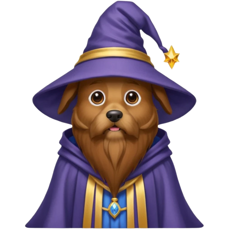 Dog wizard emoji