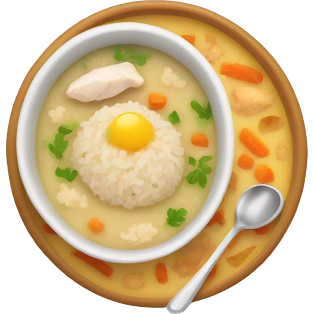 chicken and rice soup emoji