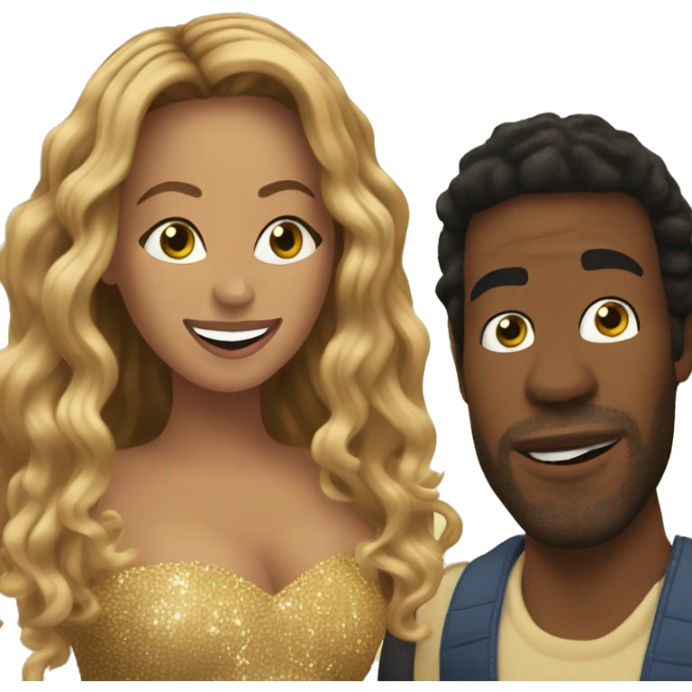 Beyoncé singing with Chappell Roan emoji