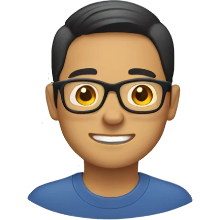 male filipino with eyeglasses  emoji