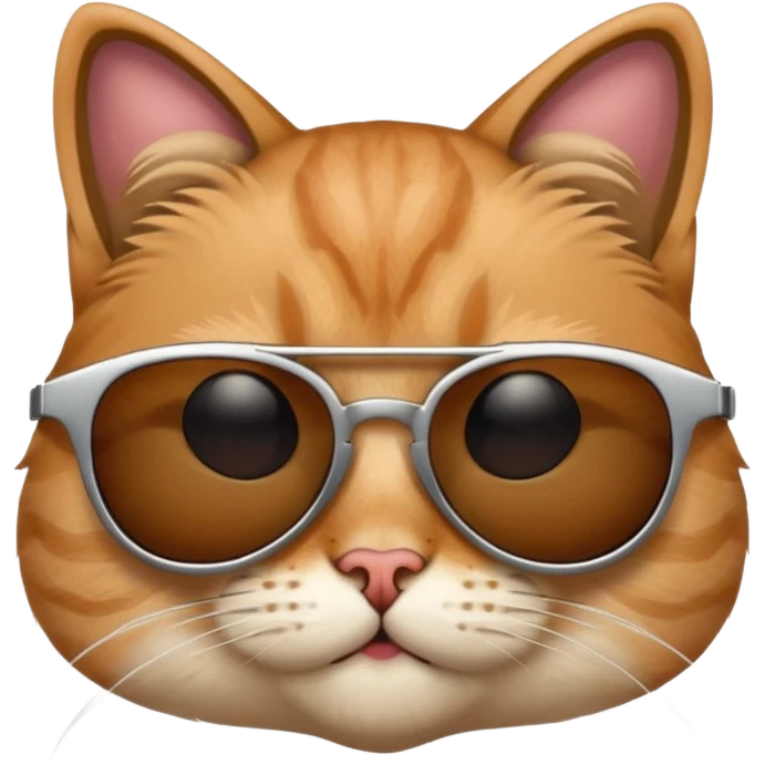 cat wearing sunglasses, cool attitude emoji