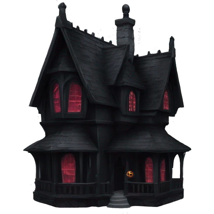 Goth vampire house black emoji