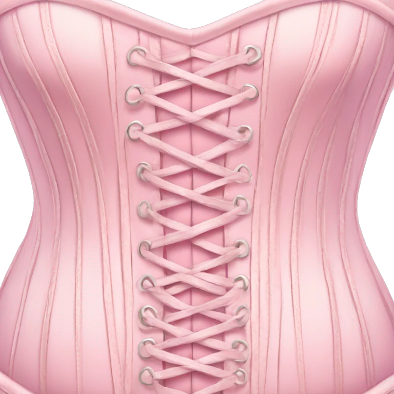 Pastel pink corset  emoji