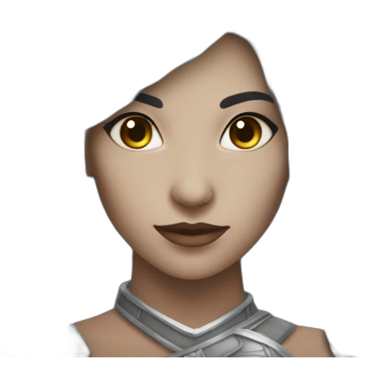 silver earth genasi woman emoji