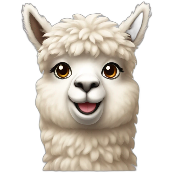 cute alpaca emoji