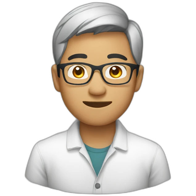 southeast asian male with glasses emoji