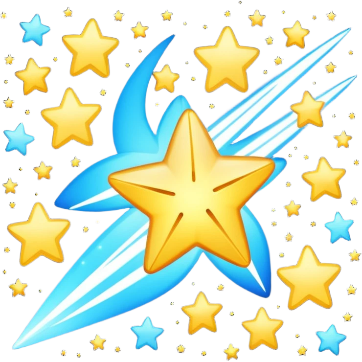 Shooting stars emoji