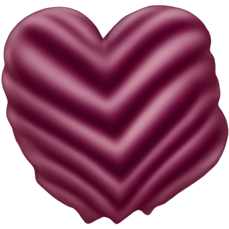 Burgundy heart emoji
