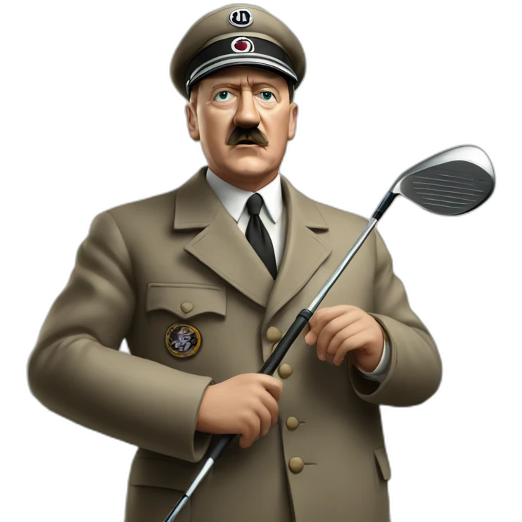 adolf hitler enjoying golf emoji