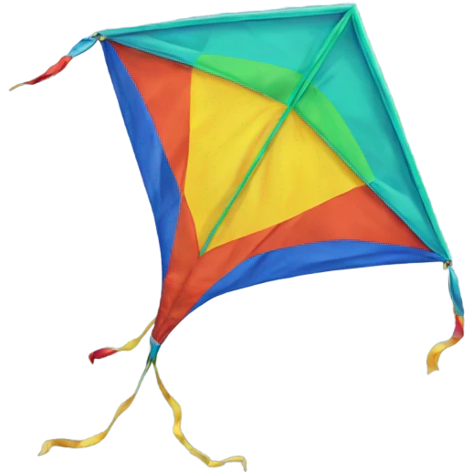 Big kite emoji