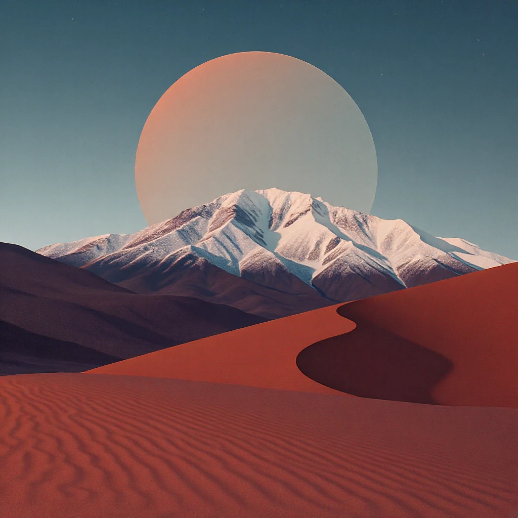 A modern desert mountain, wallpaper, modern emoji