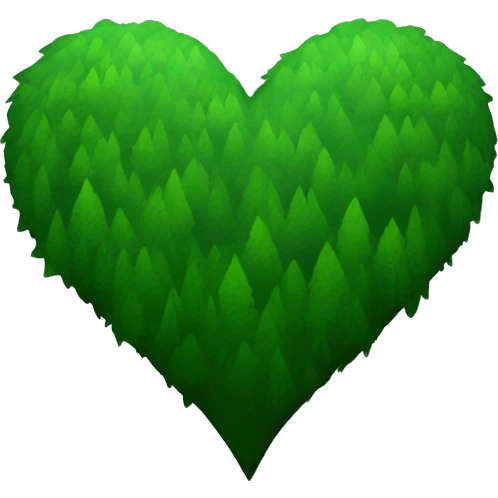 Forest green heart emoji