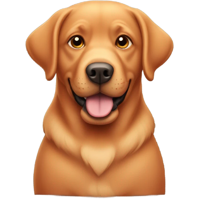 Chubby red lab emoji