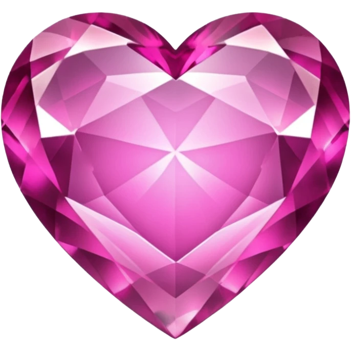 Sparkly Pink Heart Gemstone emoji