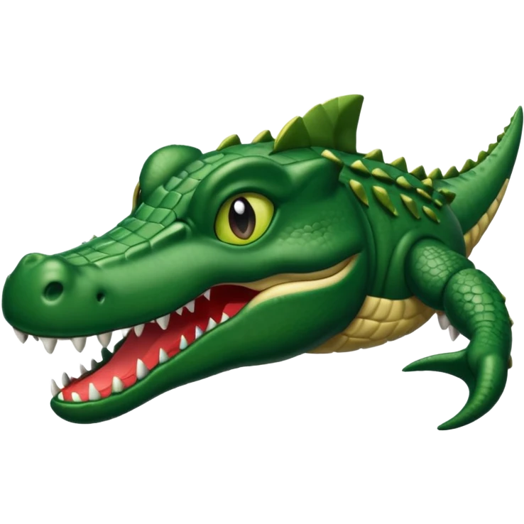 Un jet de combate con la cabeza de un cocodrilo  emoji