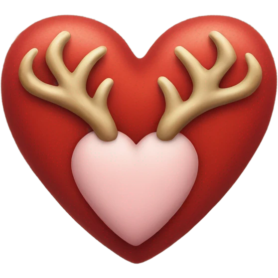Heart with antlers emoji