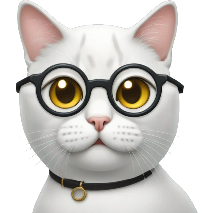 British cat with monocle emoji