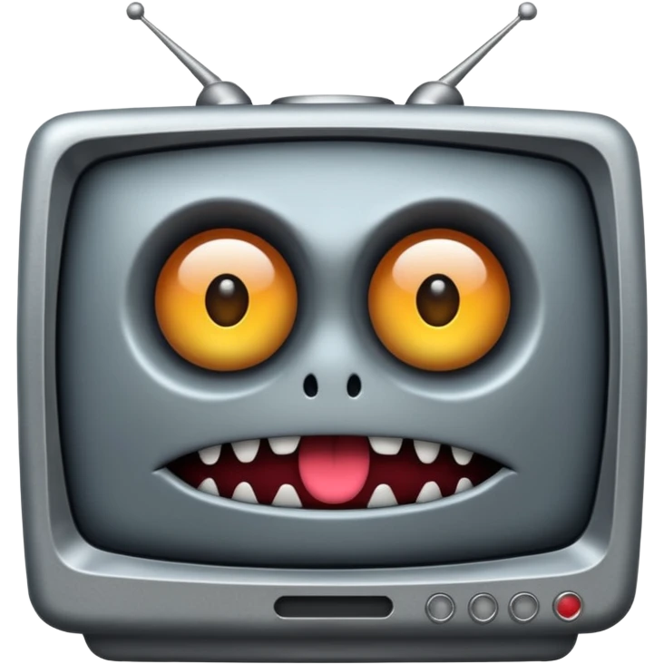 TV-headed monster emoji