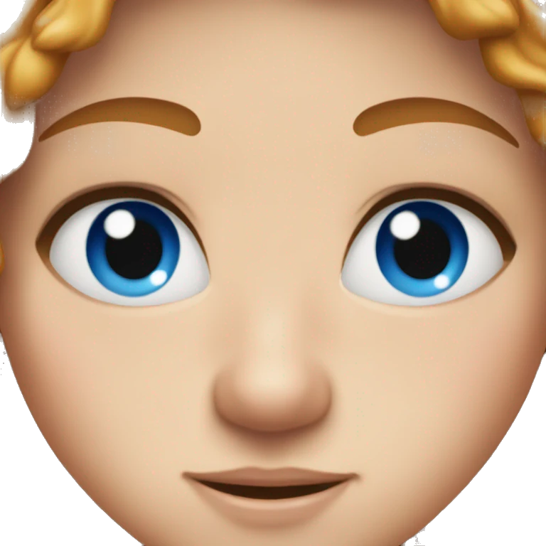 d freckles with blue eyes emoji
