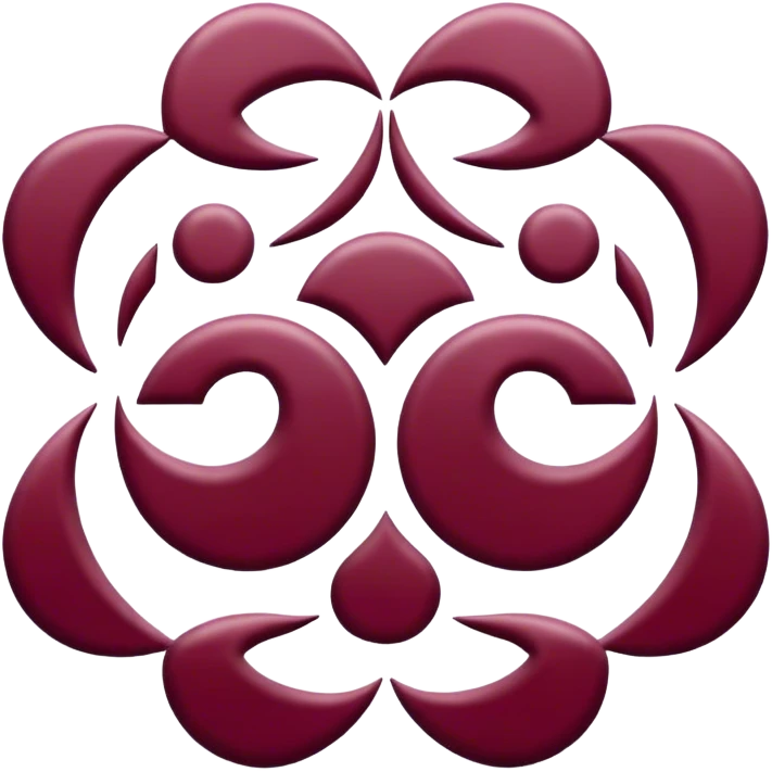 Zen data Burgundy color emoji