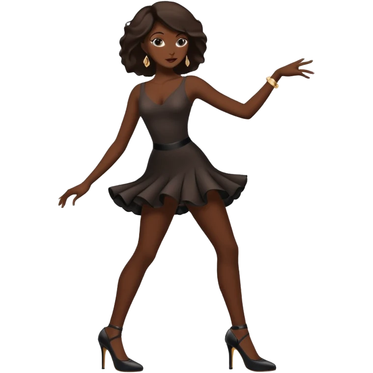 dancing silhouette with high heels emoji
