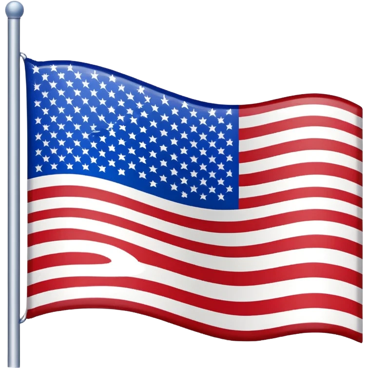 US flag upside down waving emoji