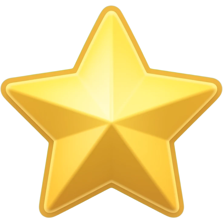 Aether: “Glowing golden yellow star with purple and green ethereal aura” emoji