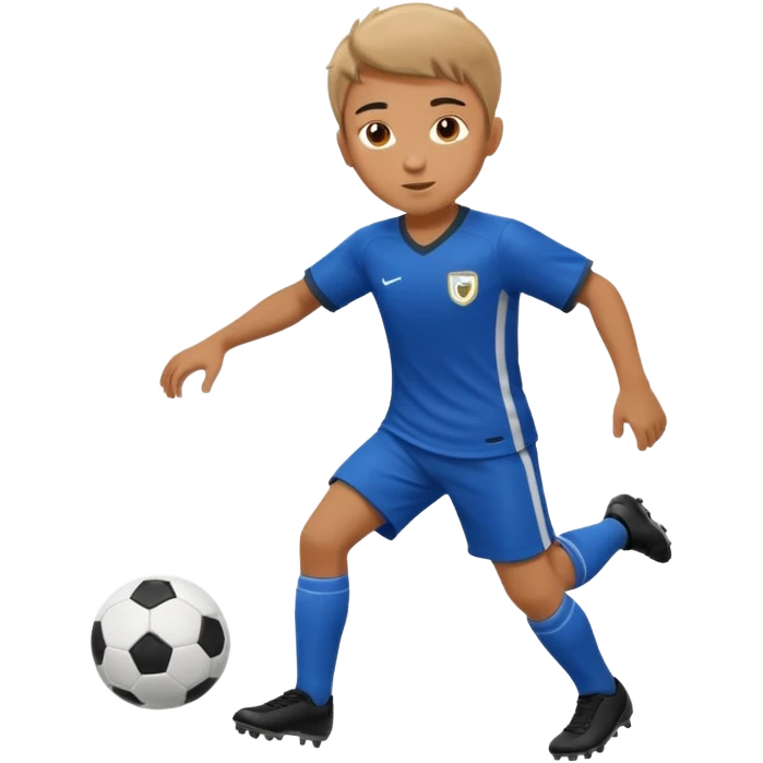 Boy playing soccer emoji