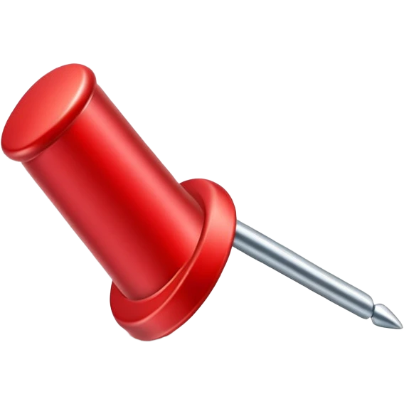 red push pin emoji