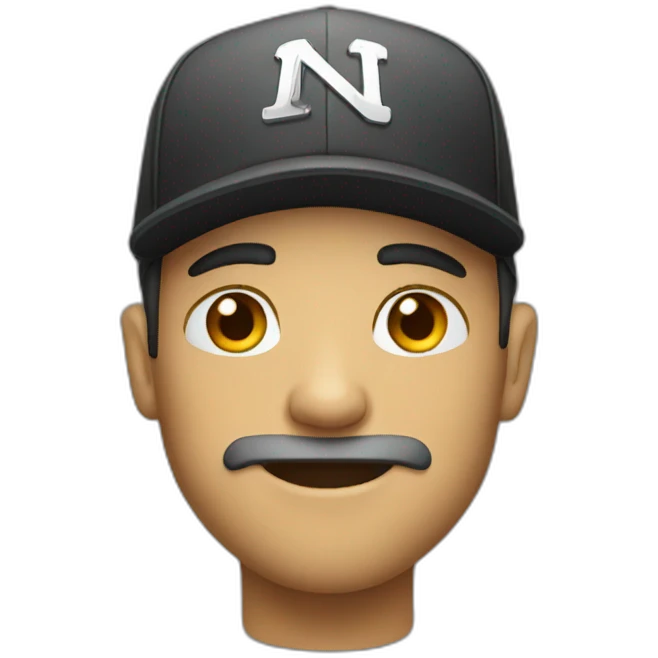 Man with snapback emoji