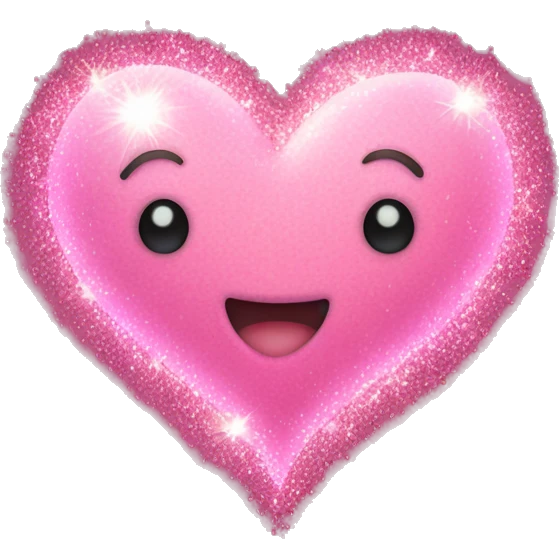 Pink heart with sparkles  emoji