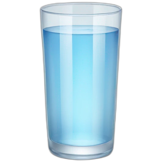 glass of water transparent emoji