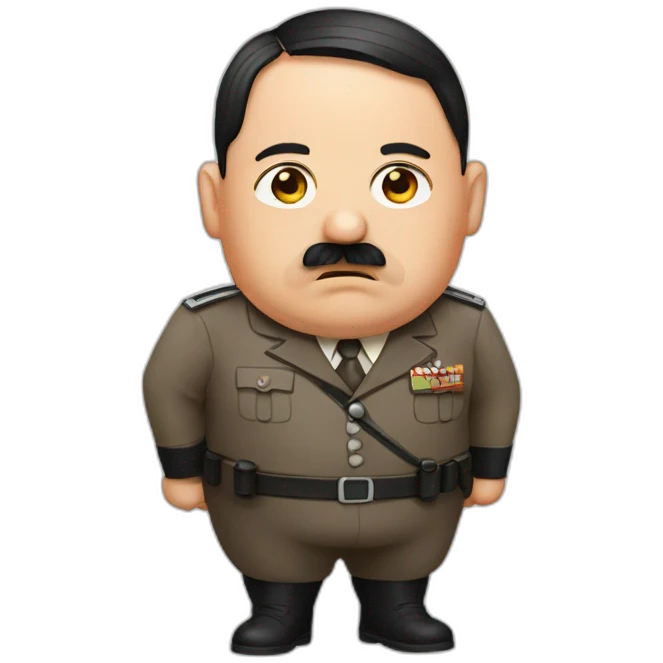 Hitler fat emoji