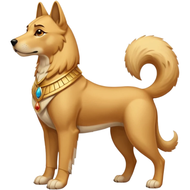 a Protector egypt dog emoji