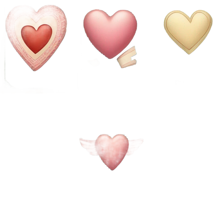 vintage valentines emoji
