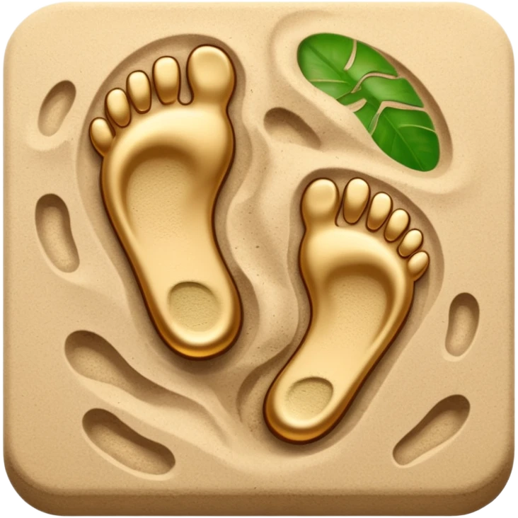 huellas de pies emoji