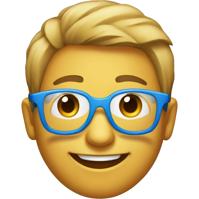 Sorriso com óculos  emoji