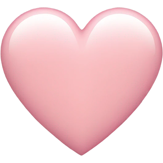 light pink heart emoji