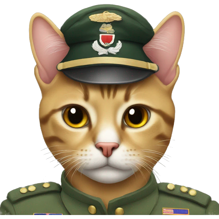 Militar cat emoji
