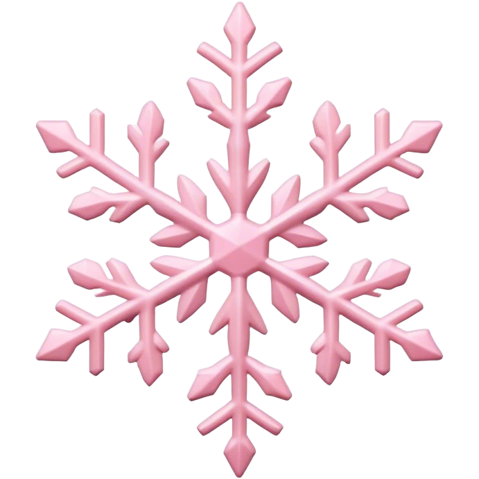 pastel pink snowflake  emoji