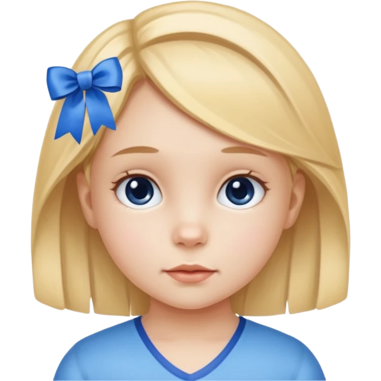 little girl with ribbon emoji