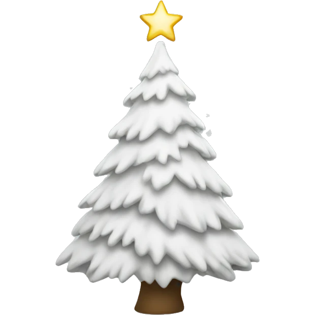 White Christmas tree emoji