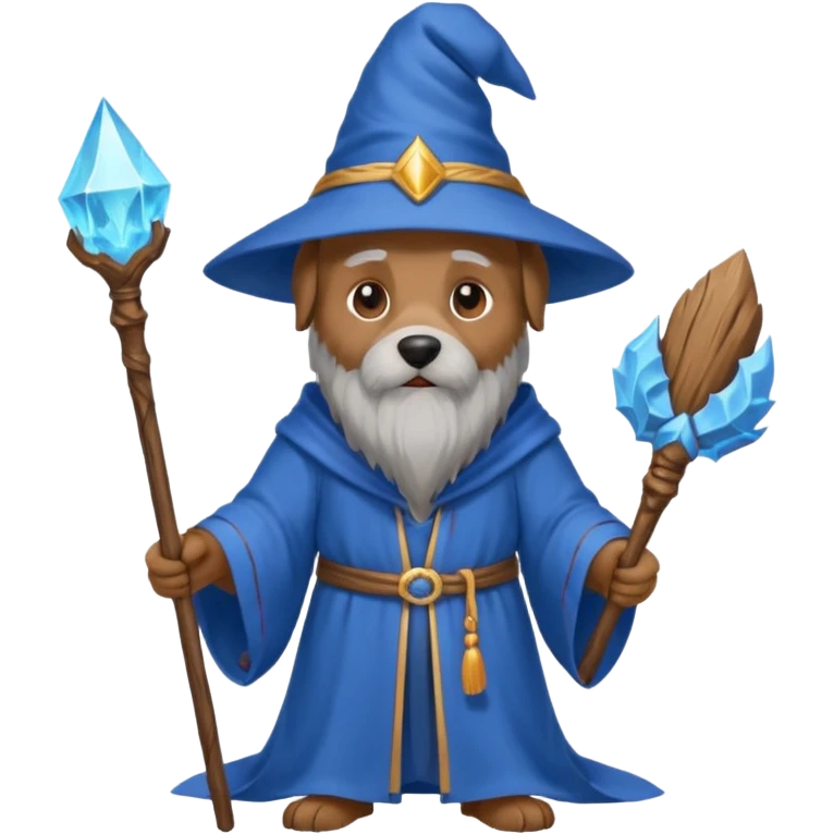 Dog wizard emoji