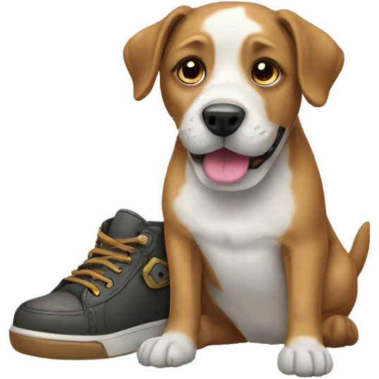 Dog with Shoes emoji