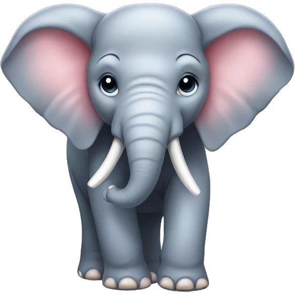 Elephant with bow emoji