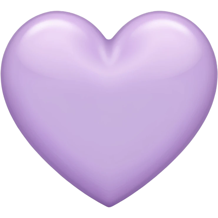 pastel lilac heart emoji