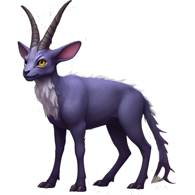 Modern Realistic Rare Fantasy Horned Vernid-Trico-species by LiLaiRa, full body emoji